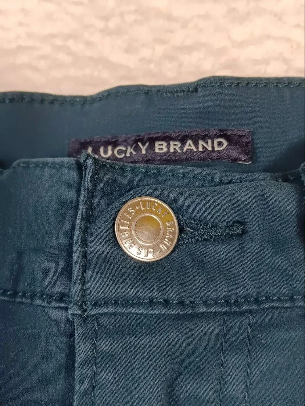 Lucky Brand Jeans Mens 33x30 Green 121 Slim Straight Stretch Casual Hipster